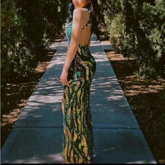 Macy's | Dresses | Oneshoulder Sequined Prom Dress | Poshmark